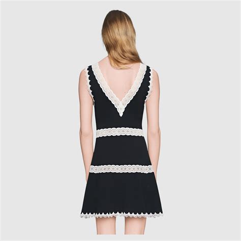 gucci crepe jersey dress